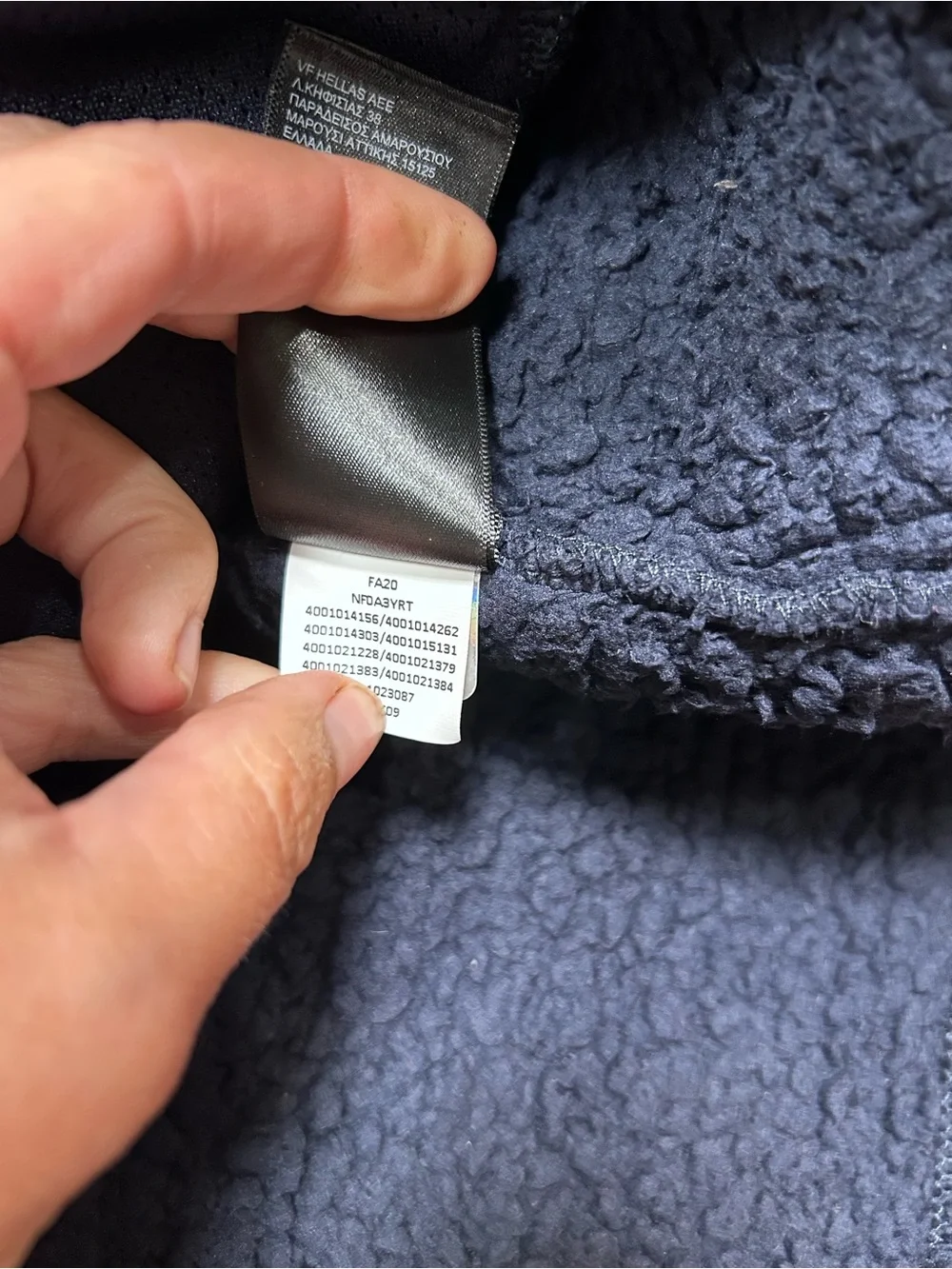 The North Face men’s blue Campshire zip up fleece jacket size large